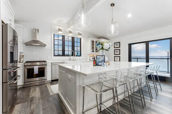 Water's Edge | Private Frontage + Dock | Hot Tub | AC