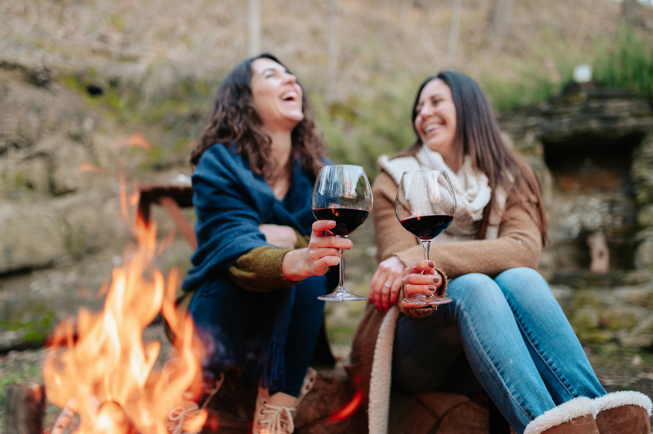 Fire Pit near our Traverse City Vacation Rentals