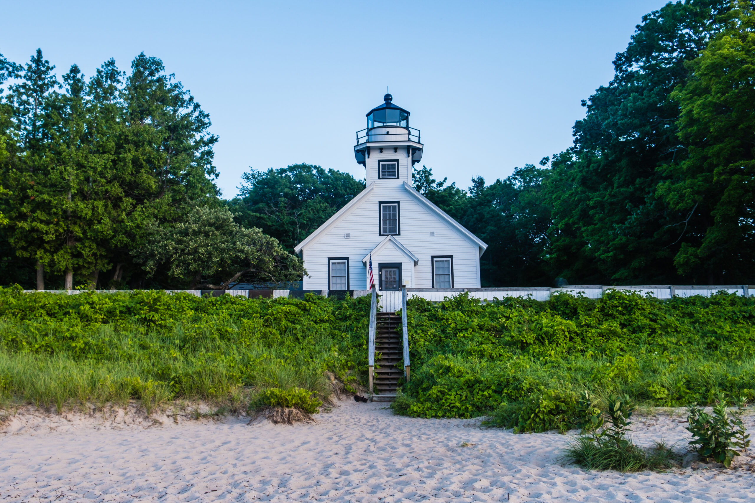 Mission Point Lighthouse near Traverse City, Michigan.
